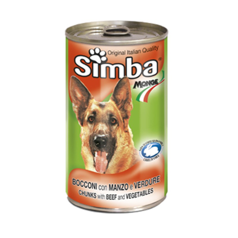 SIMBADOG BOCCONI BEEF AND VEGETABLES KG. 1,230
