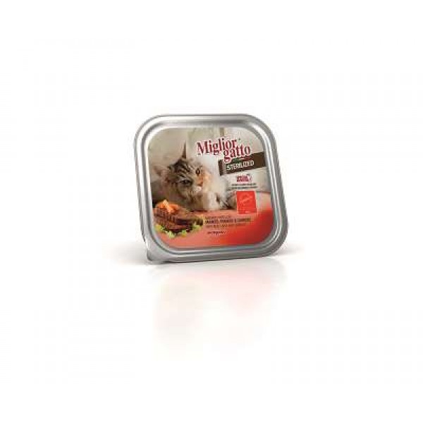 MIGLIOR GATTO STERILIZED.PATE G100 MANZO/FEGATO/CAROTE I DELIZIOSI