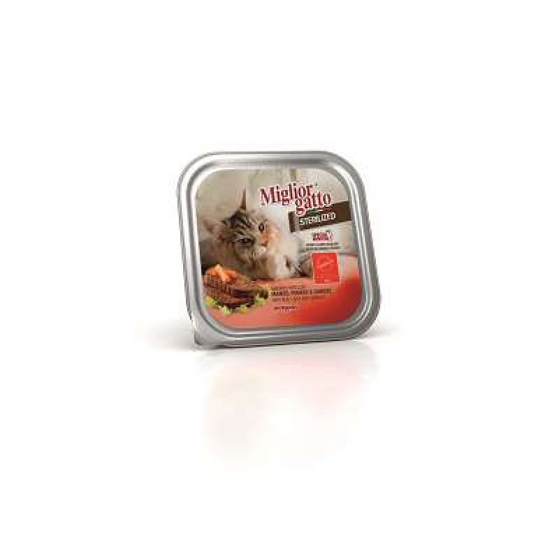 MIGLIOR GATTO STERILIZED.PATE G100 MANZO/FEGATO/CAROTE I DELIZIOSI