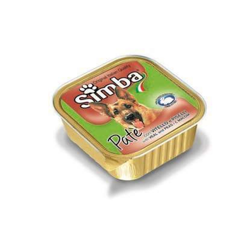 SIMBA DOG TRAY GR.150 VEAL / PEAS