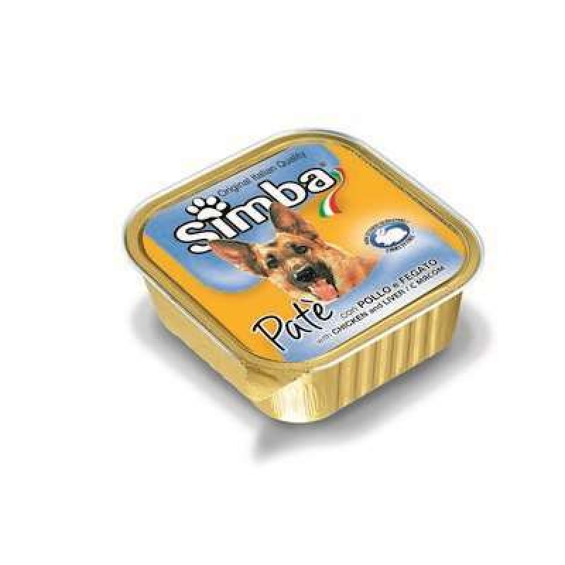 SIMBA DOG CHICKEN / LIVER TRAY GR.150