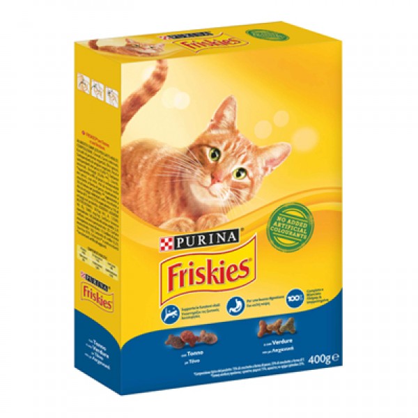 FRISKIES GATTO CROCCANTINI TUNA / VEGETABLES GR.400