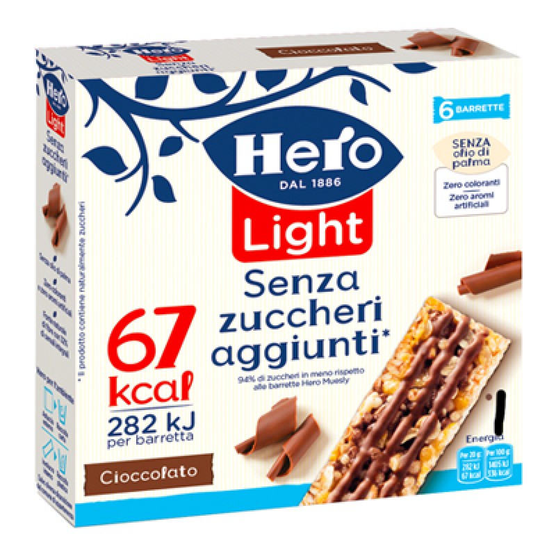 HERO BARRETTE LIGHT CHOCOLATE GR.20X6