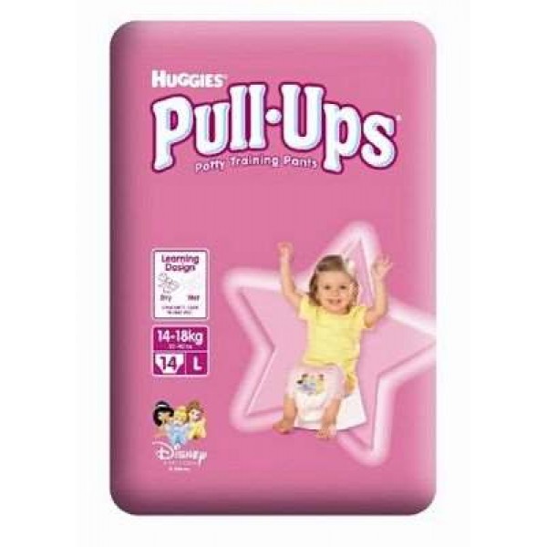 HUGGIES PULL-UPS GIRL LARGE PCS 14/12