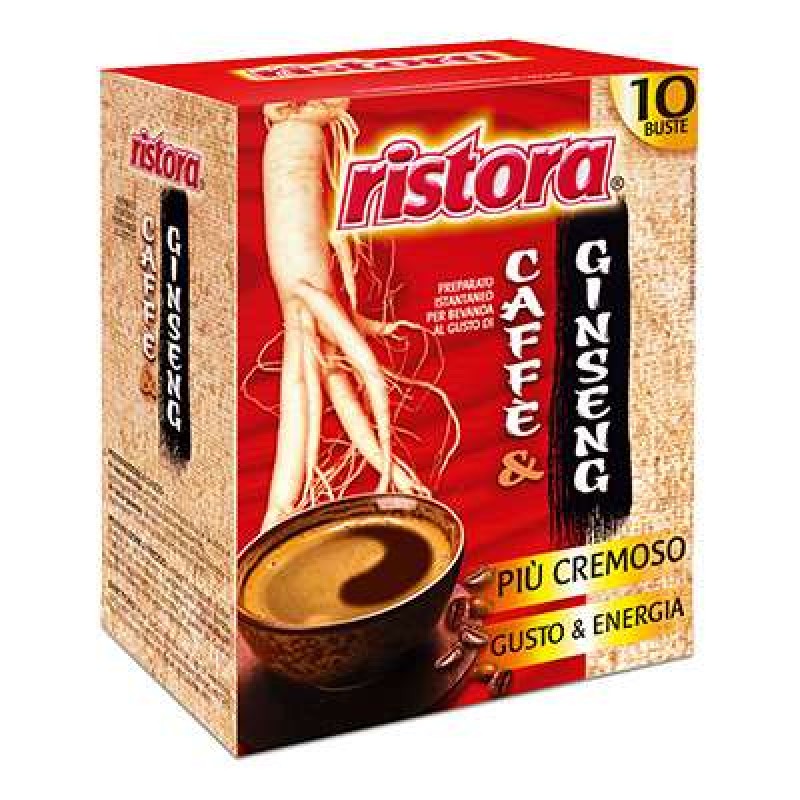 RISTORA PREPARED COFFEE GINSENG X 10 STICK
