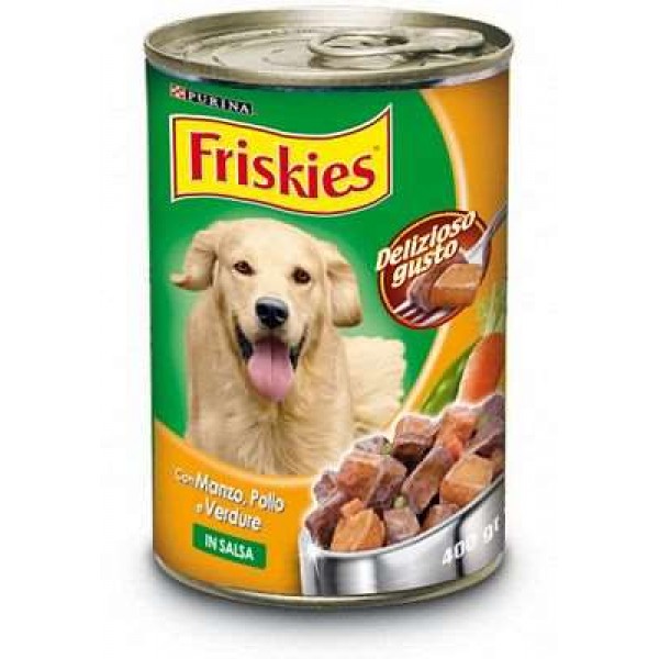 FRISKIES VITALITY DOG CHUNKS GR.400 BEEF / CHICKEN / VEGETABLES