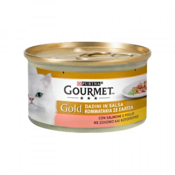 GOURMET GOLD DADINI SALMON / CHICKEN GR.85