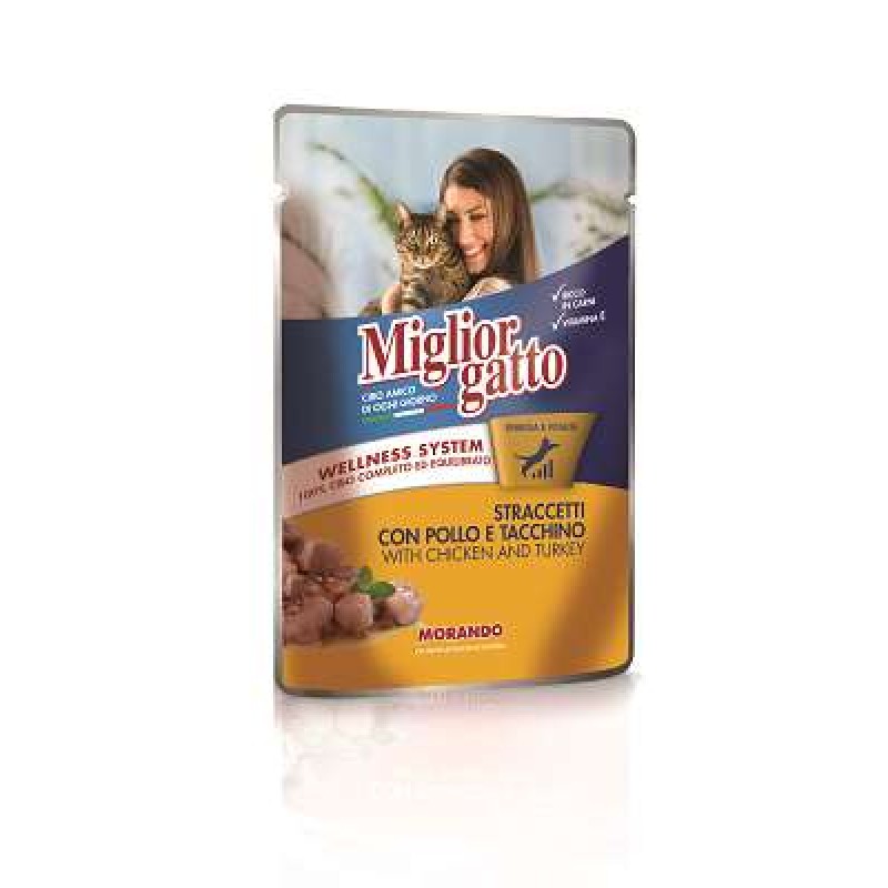 MIGLIOR GATTO POUCH STRACCETTI POLLO/TACCH.GR.100