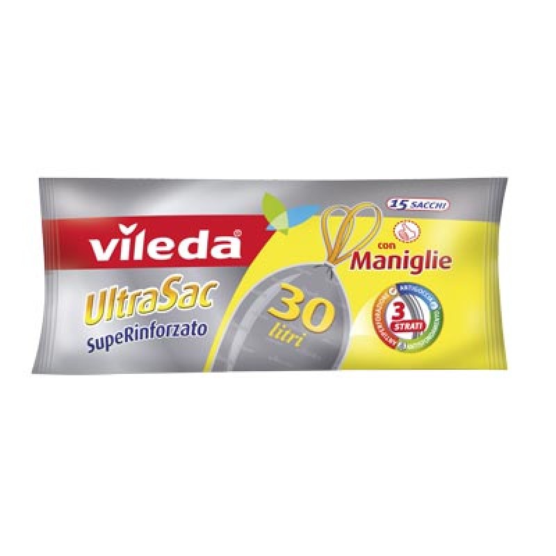 VILEDA ULTRASAC LT.20 TRANSPARENT WITH HANDLES