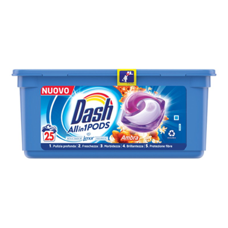 DASH PODS X 25 AMBER ALL IN1