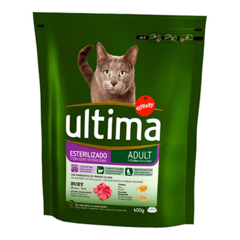 ULTIMA CAT STERILIZED BEEF GR.400
