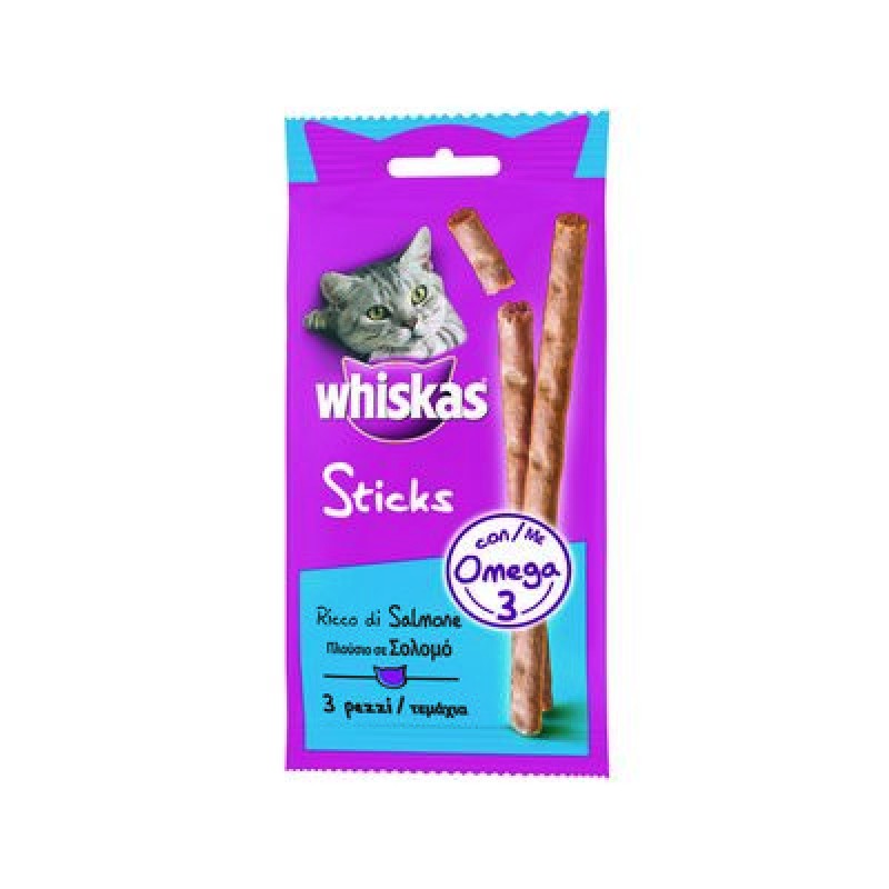 WHISKAS STICKS GR.18 SALMON