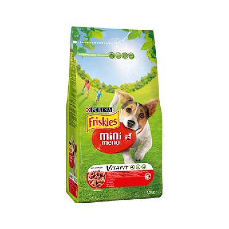 FRISKIES VITAFIT MINI MENU BEEF / CEREALS 1.5 KG