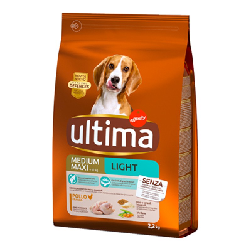 ULTIMA DOG MEDIUM / MAX LIGHT CHICKEN KG.2,2