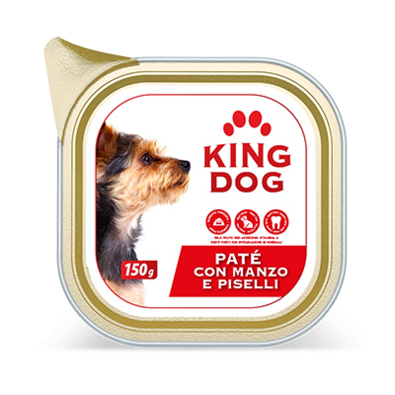 KING DOG PATE MANZOPISELLI TRAY GR.150