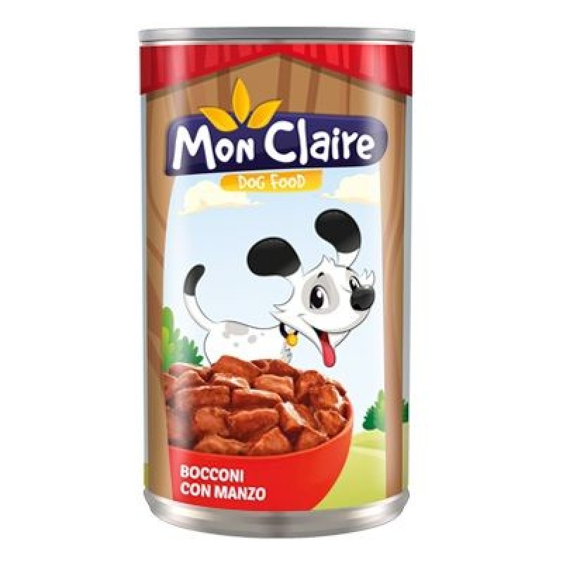 MON CLAIRE DOG BOCCONI BEEF KG.1,25 CAN