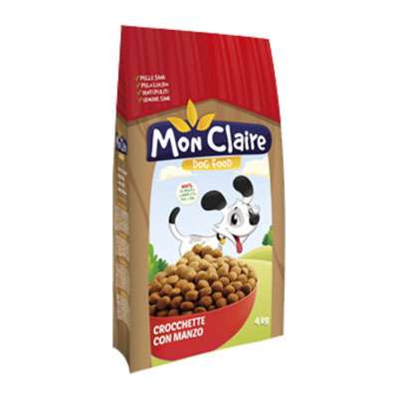 MON CLAIRE DOG CROQUETTES BEEF KG. 4