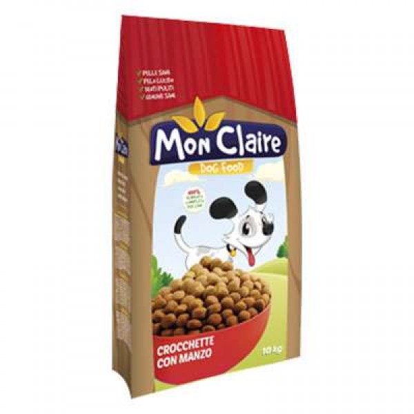 MON CLAIRE DOG CROQUETTES BEEF KG. 10