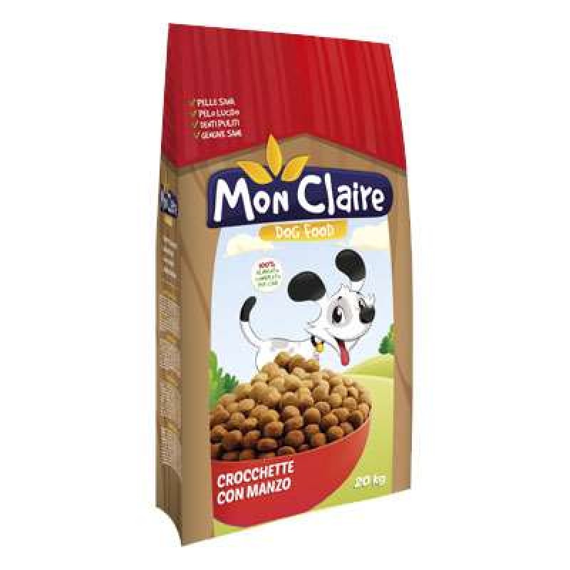 MON CLAIRE DOG CROQUETTES BEEF KG. 20