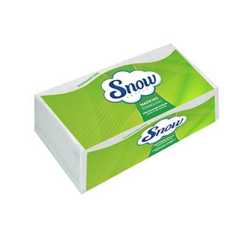 SNOW NAPKINS 1PLY X150