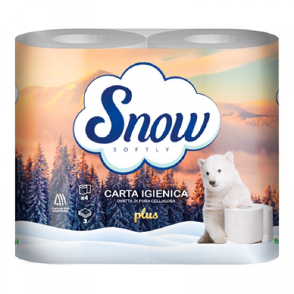 SNOW CARTA IGIENICA 3 VELI X4 ROTOLI PLUS GR380