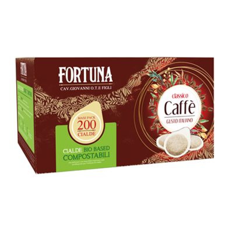 FORTUNA COFFEE PODS X200 COMPOSTABLE PCS