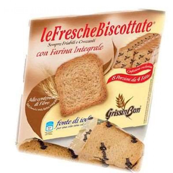 GRISSIN BON WHOLEMEAL BISCOTTATE SLICES 8X4 GR.250