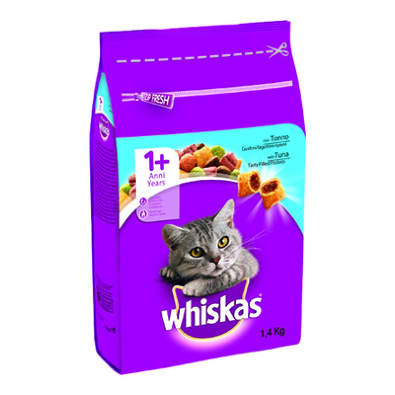 WHISKAS CROCCANTINI KG.1,4 TUNA ADULT CAT