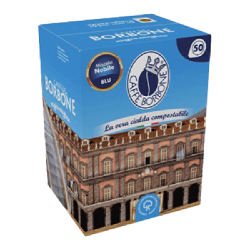 CAFFE BORBONE PODS X50 NOBLE BLEND (BLUE)