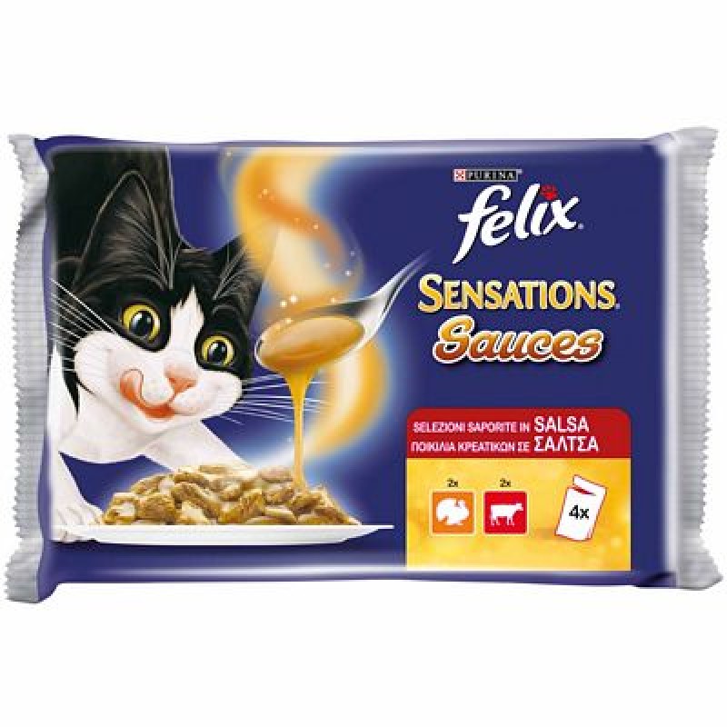 FELIX SENSATIONS TACCHINOMANZO IN SAUCE GR.100X4
