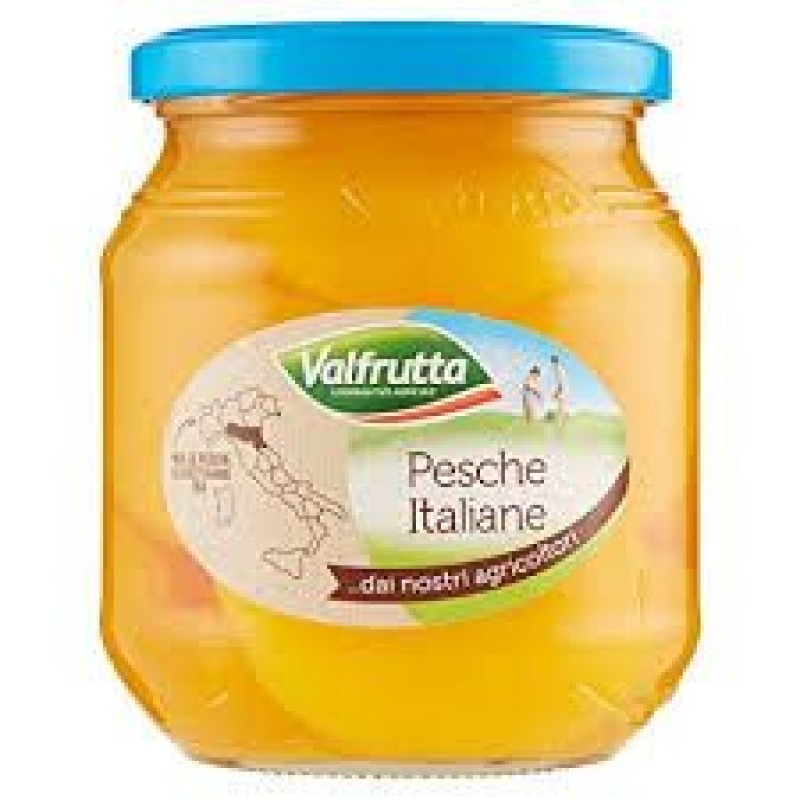VALFRUTTA PEACHES GR.580 GLASS