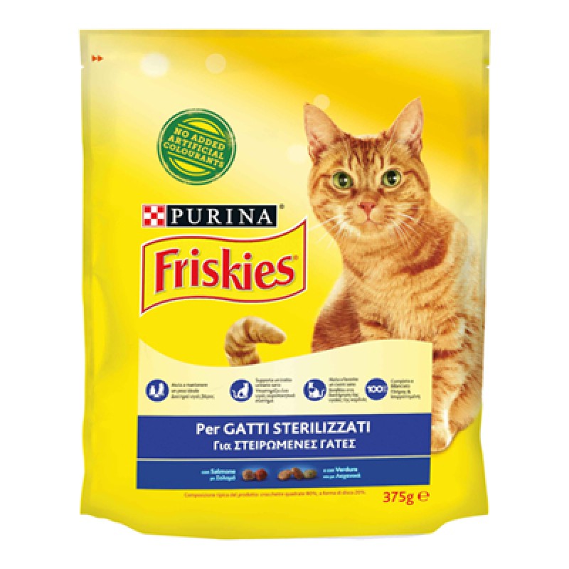 FRISKIES CATS STERILIZED SALMON / VEGETABLES GR.375