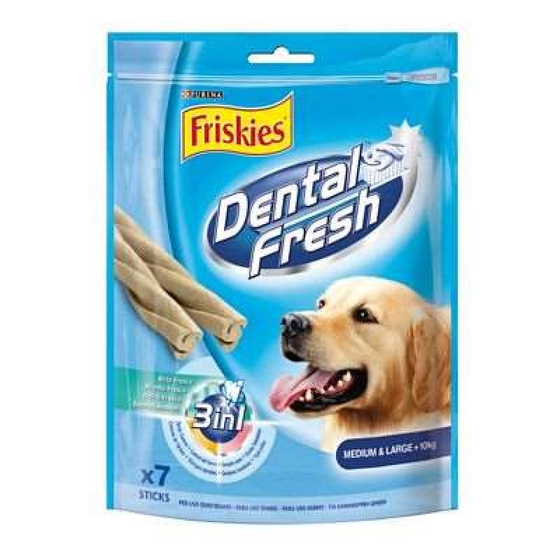 FRISKIES DENTAL FRESH MEDIUM / LARGE GR.180 SNACK DOG