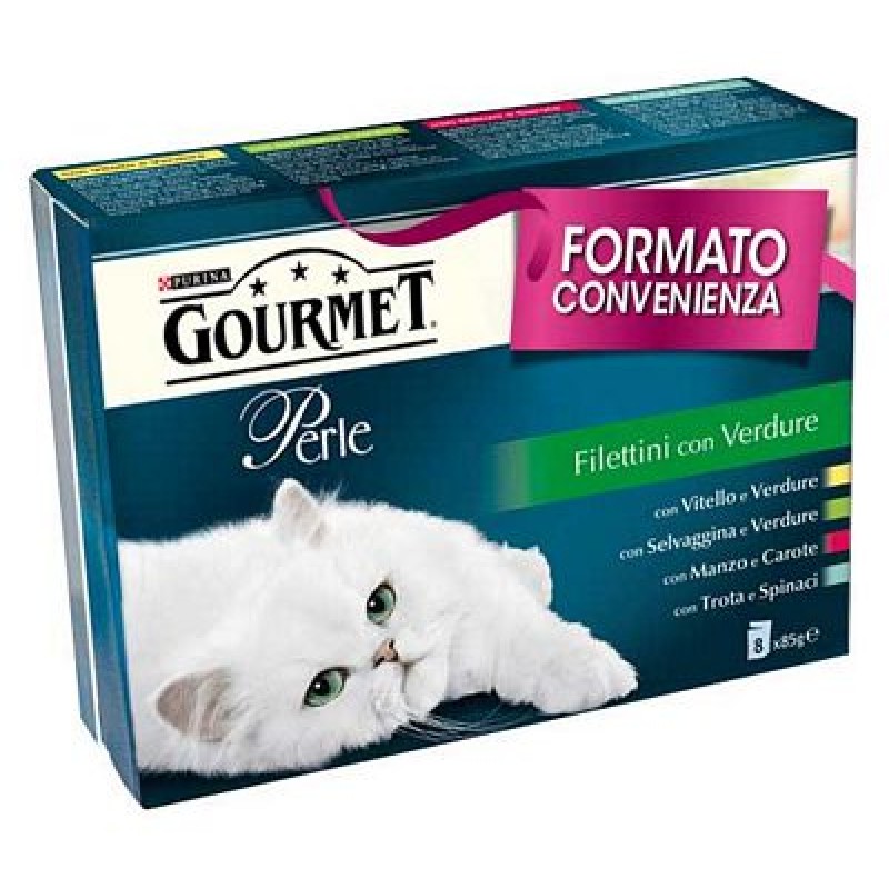 GOURMET PEARLS FILLETS GR.85X8 VEGETABLES