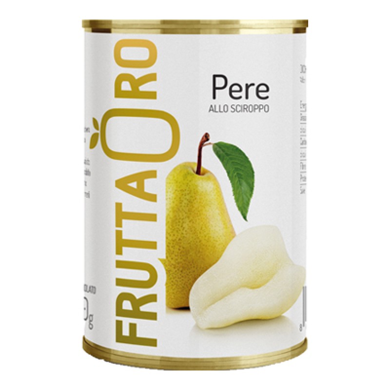 FRUTTA ORO PEARS IN SYRUP ML. 425 TIN