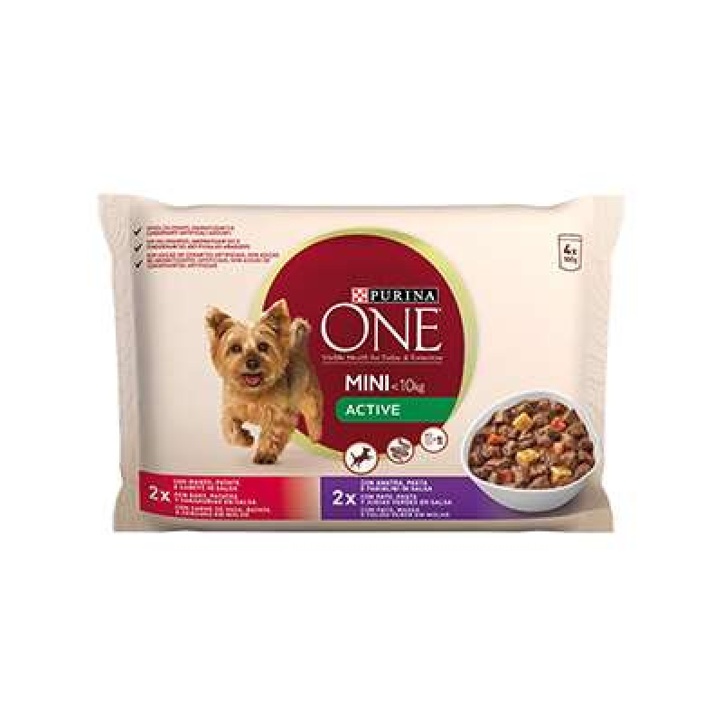 ONE DOG MINI ACTIVE BEEF / DUCK GR.100X4