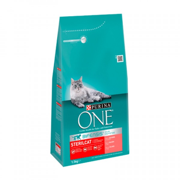 ONE STERILCAT SALMON / WHEAT / TUNA KG.1,5