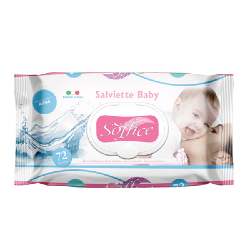 SOFFICE SALVIETTE BABY ACQUA 72 PEZZI POP UP