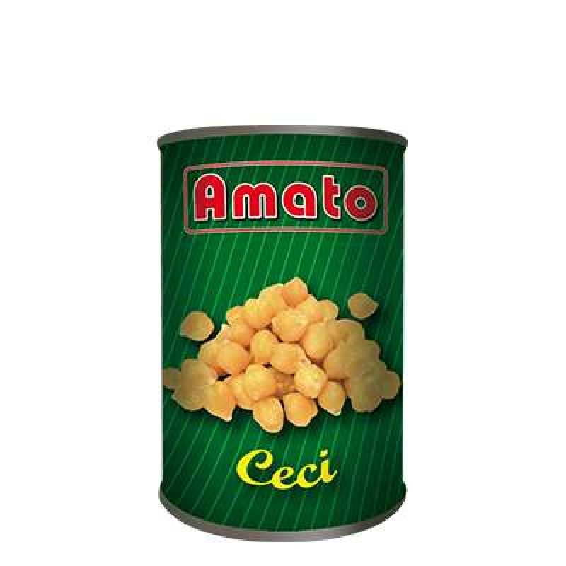 AMATO BOILED CHICKPEAS GR.400 TIN TIN