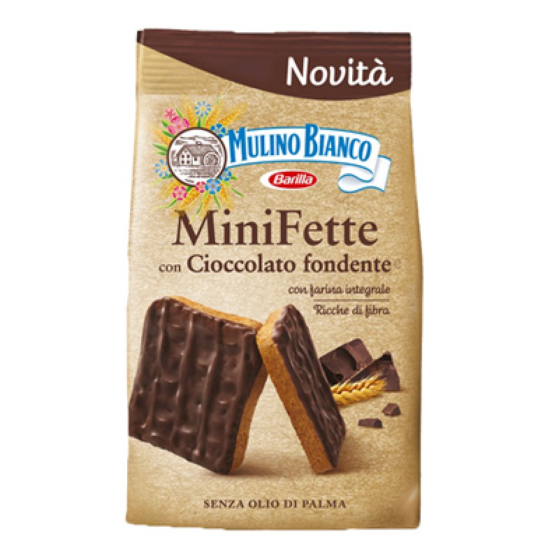 MULINO BIANCO MINI SLICES DARK CHOCOLATE GR110