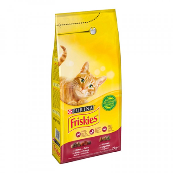 FRISKIES VITALITY PIU CROCC. CAT 2 KG BEEF / CHICKEN / VEGETABLES