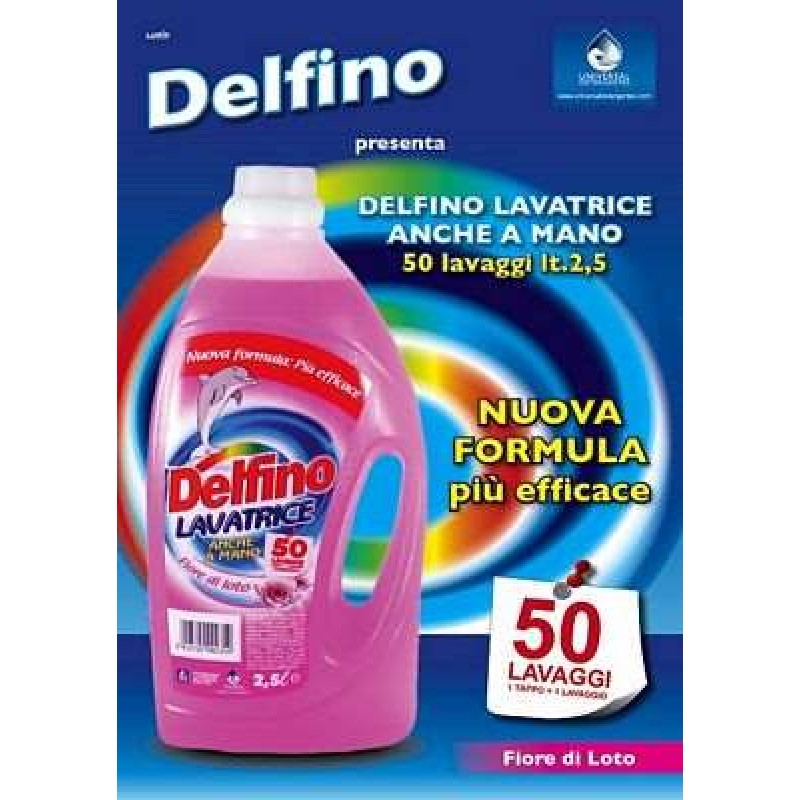 DELFINO LAVATRICE FIORI DI LOTO LT.2,3