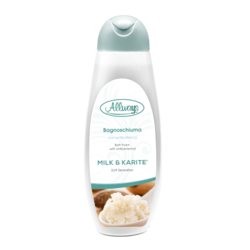 ALLWAYS BATH FOAM ML.750 MILK AND KARITE