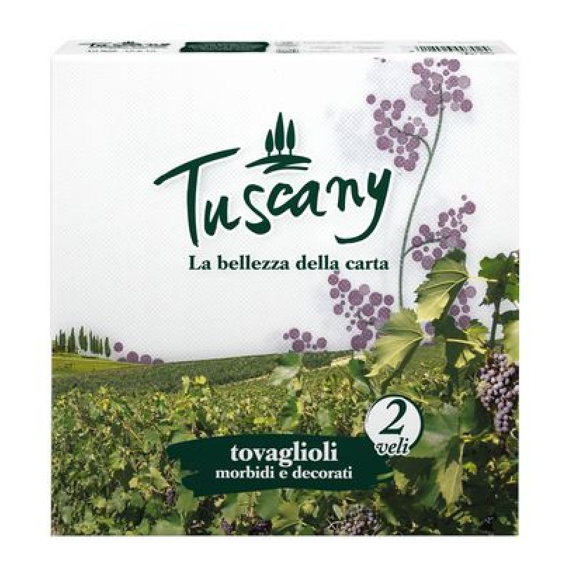 TUSCANY NAPKINS 38X38 2 PLY 40PZ
