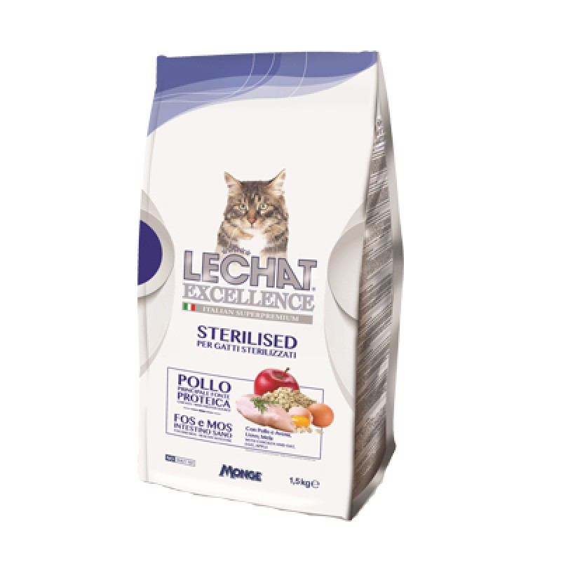 LECHAT EXCELLANCE STERILIZED CHICKEN KG.1,5