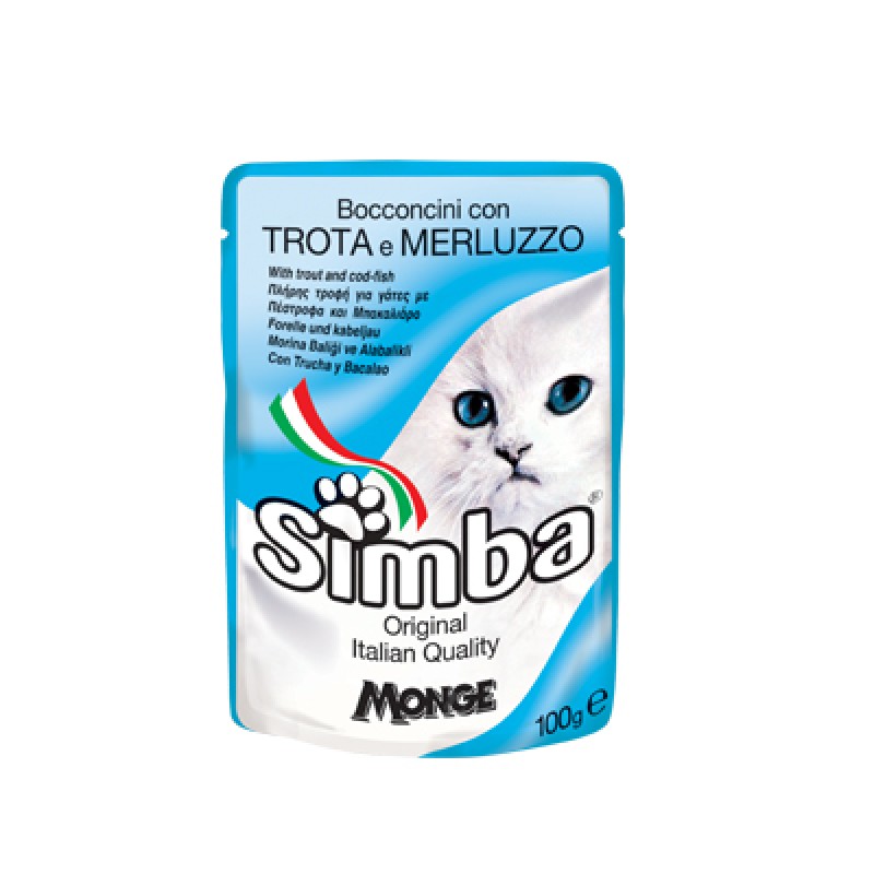 SIMBACAT BAGS TROUT / COD GR.100