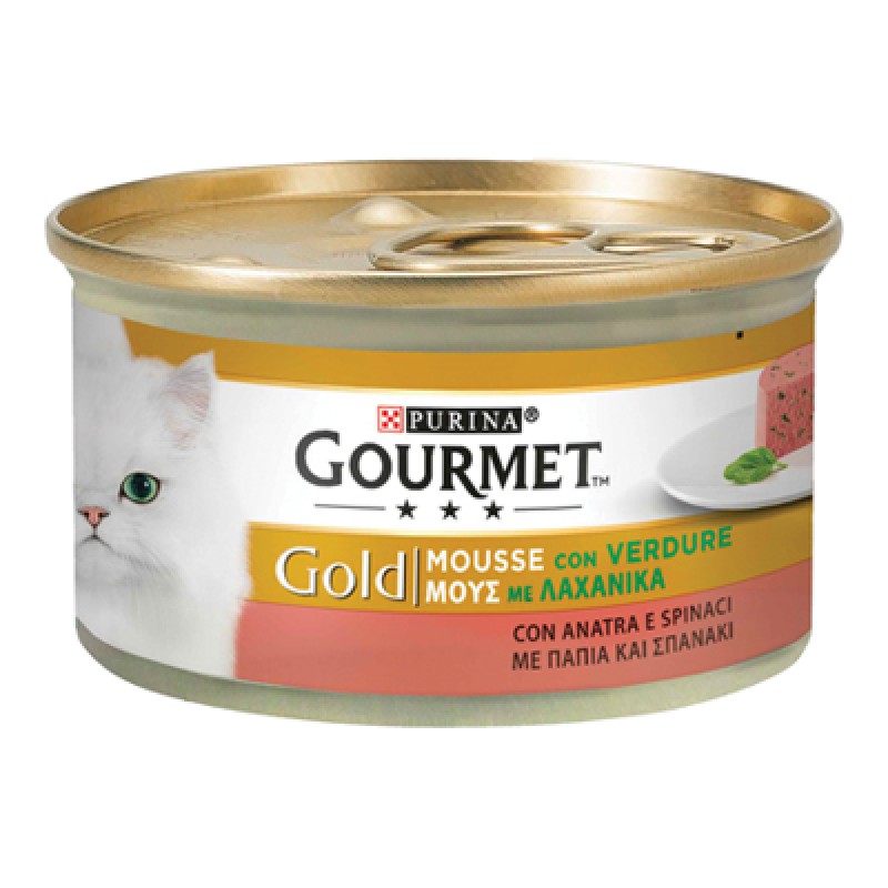 GOURMET GOLD MOUSSE WITH DUCK AND SPINACH GR.85