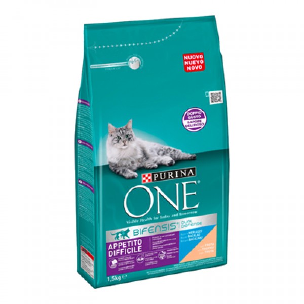 ONE CAT KG.1,5 ADULT COD AND TROUT