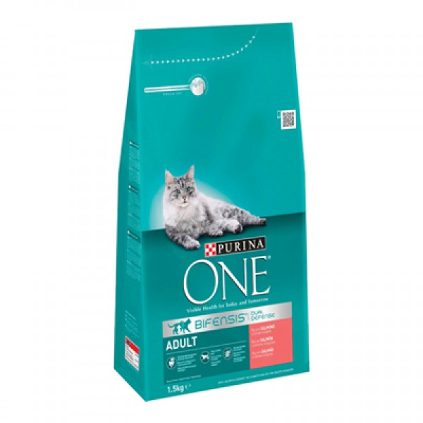 ONE CAT KG.1,5 ADULT SALMON