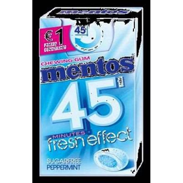 MENTOS 45 MINUTES PEPPERMINT CASE X 20